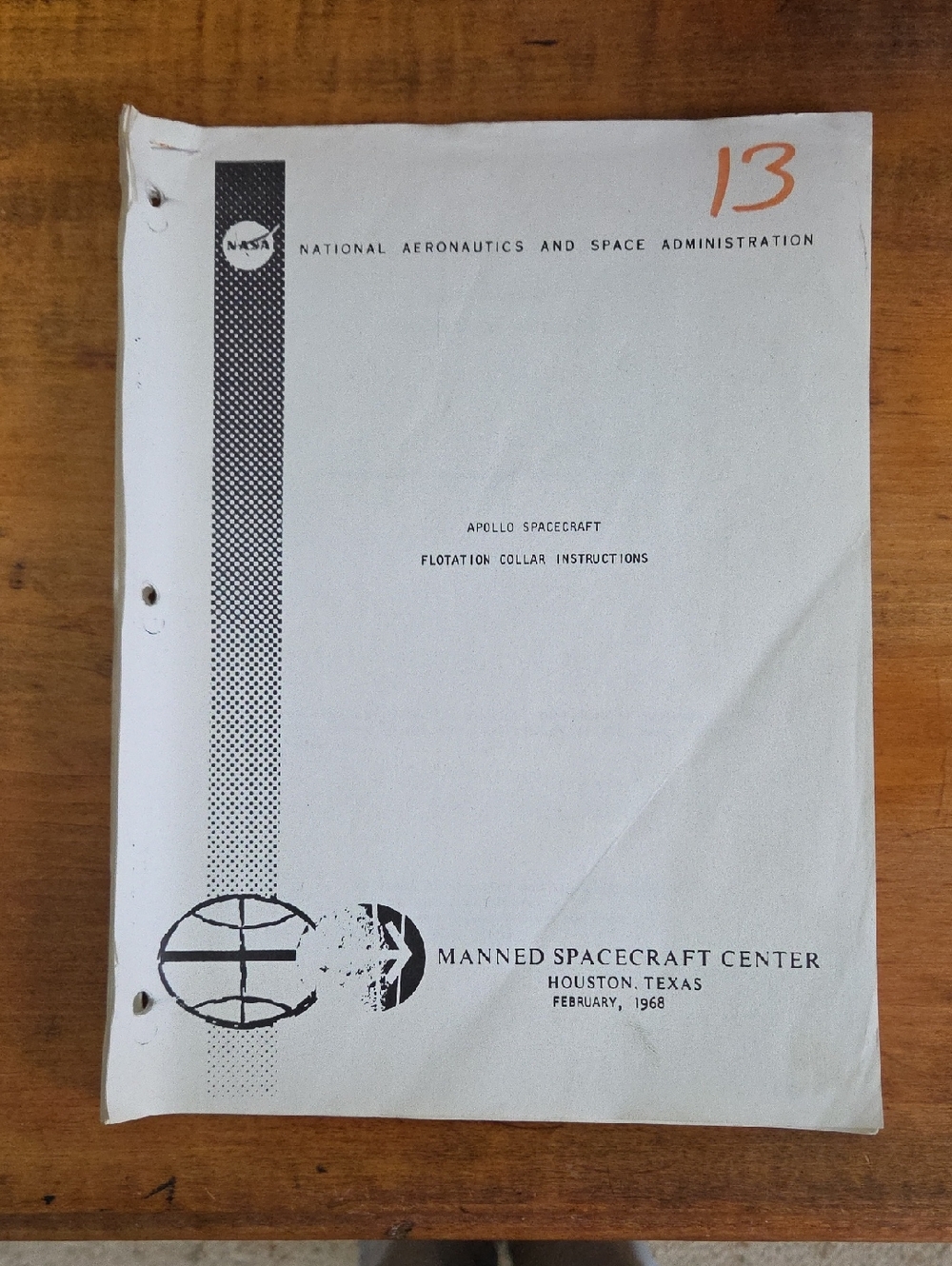 NASA Apollo Spacecraft Flotation Collar Instructions February 1968
